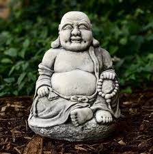 Buddha Garden Figurine Stone Sitting