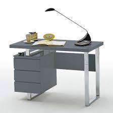 sydney computer desk in grey high gloss