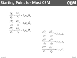 Lecture 2 Cem Maxwell S Equations
