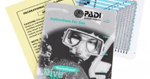padi recreational dive planner rdp table