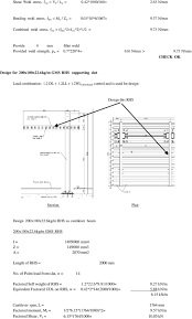 structural design calculation for