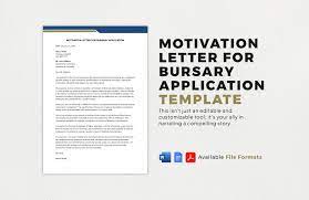 motivational letter for bursary