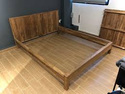 solid teak wood bed frame for repair or