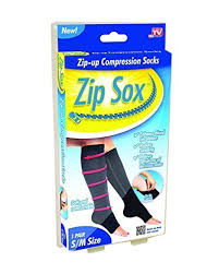Zip Sox Compression Socks By Bulbhead Pair S M Black