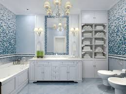 Tile Designs For A Blue Themed Bathroom