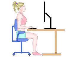 achieve proper sitting posture with a