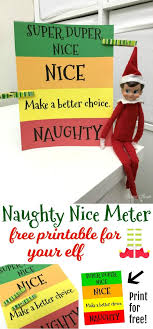 Fun Elf Idea Naughty And Nice List Free Printable Mama