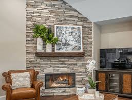 20 Stacked Stone Fireplace Ideas To