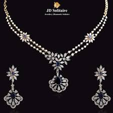 diamond necklace set for wedding jd