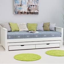 trundle sofa bed 90x200 in pine basile