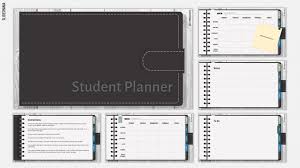 student digital weekly planner template