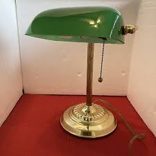 Vintage Brass Bankers Student Desk Lamp