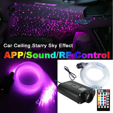 16w Led Fiber Optic Lights Smart Bluetooth Music Control Car Star Lighting Ebay