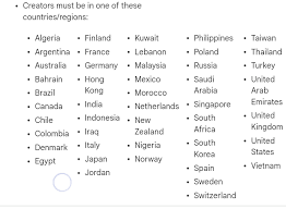 Countries Eligible For Youtube Shorts Fund Youtube gambar png