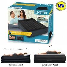 An air mattress is an inflatable mattress or sleeping pad. Intex Queen Inflatable Raised Air Bed With Built In Pump Double Airbed Mattress Eur 82 21 Picclick Fr