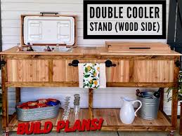 Double Cooler Stand Plans Patio Cooler