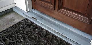 A door threshold prevents outside temperatures from. How To Replace A Rotten Entry Door Sill Today S Homeowner