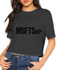 Amazon Com Jijinghewang Womens T Shirt Msftsrep Short