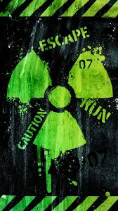caution radioactive iphone wallpaper