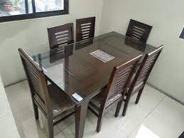 Standard Wooden Dining Glass Table