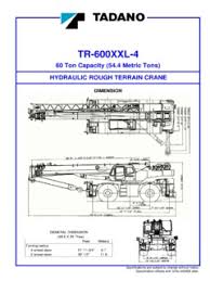 Tadano Tr 600xxl 4 Specifications Cranemarket