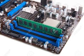 Omputer Motherboard With Cpu And Ddr Ram Module