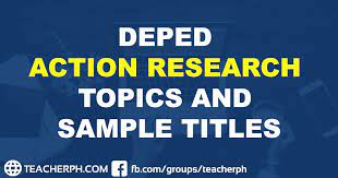 Referring back to the working title can help you reorient yourself back to the main purpose of the study if you find yourself drifting off on a tangent while writing. 2020 Deped Action Research Topics And Sample Titles Teacherph
