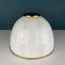 Vintage White Murano Glass Pendant Lamp