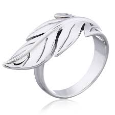 925 sterling silver leaf ring whole