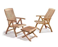 Cannes Garden Reclining Chairs Set With