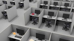 office furniture e with cubicles