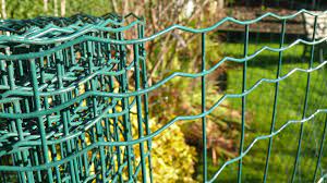 Green Pvc Weld Mesh Fencing Garden