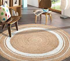 white round braided jute carpets