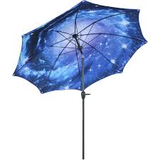 Outdoor Patio Umbrella In Blue Ecg 666