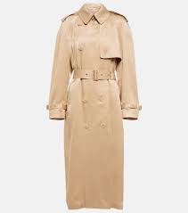 Double Ted Trench Coat In Beige