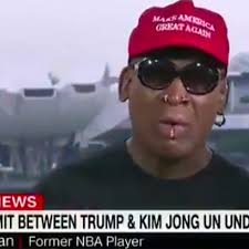 8, 2014, file photo, dennis rodman sings happy birthday to north korean leader kim jong un, seated above in the stands, before an exhibition basketball game at an indoor. Dennis Rodman And Potcoin Somehow Became Critical To U S Relations With North Korea Sbnation Com