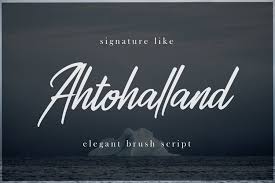 Also you can download related fonts: Ahtohalland Elegant Signature Script 407695 Script Font Bundles
