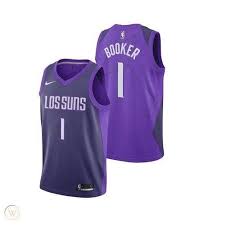 His most impressive play of the day came with about 5:30 left in the third quarter. Devin Booker Phoenix Suns 1 Los Suns Purple City Jersey Stitched Medium 1928658876