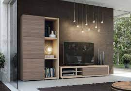Modern Natural Wall Storage System With