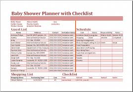 Baby Shower Planner Template At Xltemplates Org