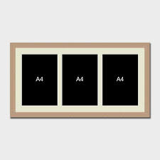 Multi Photo Frame For 3 A4 Certificates
