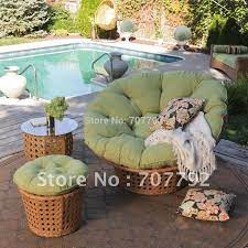 Home improvements outdoor papasan lounge chair with cushions patio furniture light blue All Weather Wicker Outdoor Papasan Chair Set Papasan Chair Outdoor Papasan Chairoutdoor Wicker Aliexpress