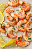 What is a vegetarian substitute for shrimp?