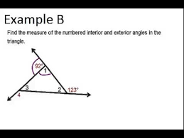 exterior angles theorems exles