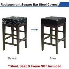 Bar Stool Cover Square Backless