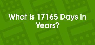 17165 Days to Years | 17165 d to yr ...