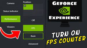 fps counter geforce experience
