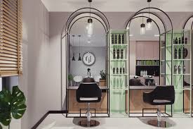 Land beauty salon is tucked in skinny slot between osaka shops. Hair Salon Interior On Behance