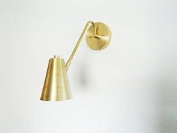 Brass Modern Sconce Swivel Cone