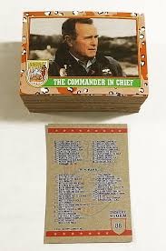 You can easily distinguish them from the base cards by the desert shield logo on the front of the cards. 1991 Topps Desert Storm Series 1 Trading Card Set 88 Nm Mt Walmart Com Walmart Com